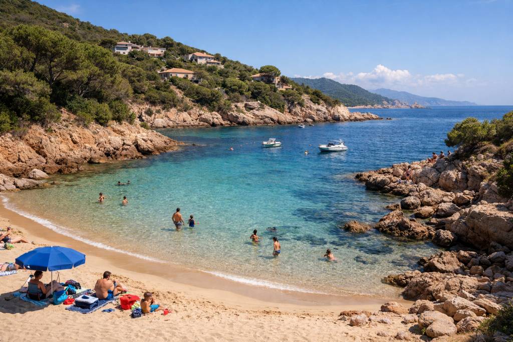 Plage de la calanca : petite crique familiale à deux pas d’un village de corse du sud