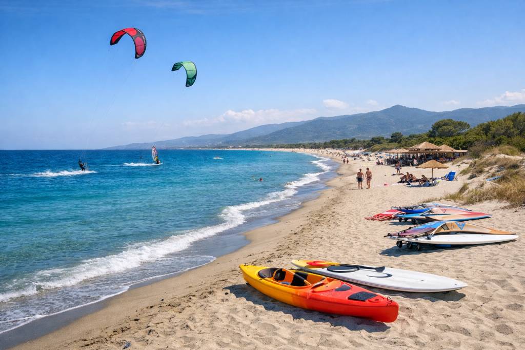 Plage de vignale : sports de glisse et grands espaces sur la côte orientale