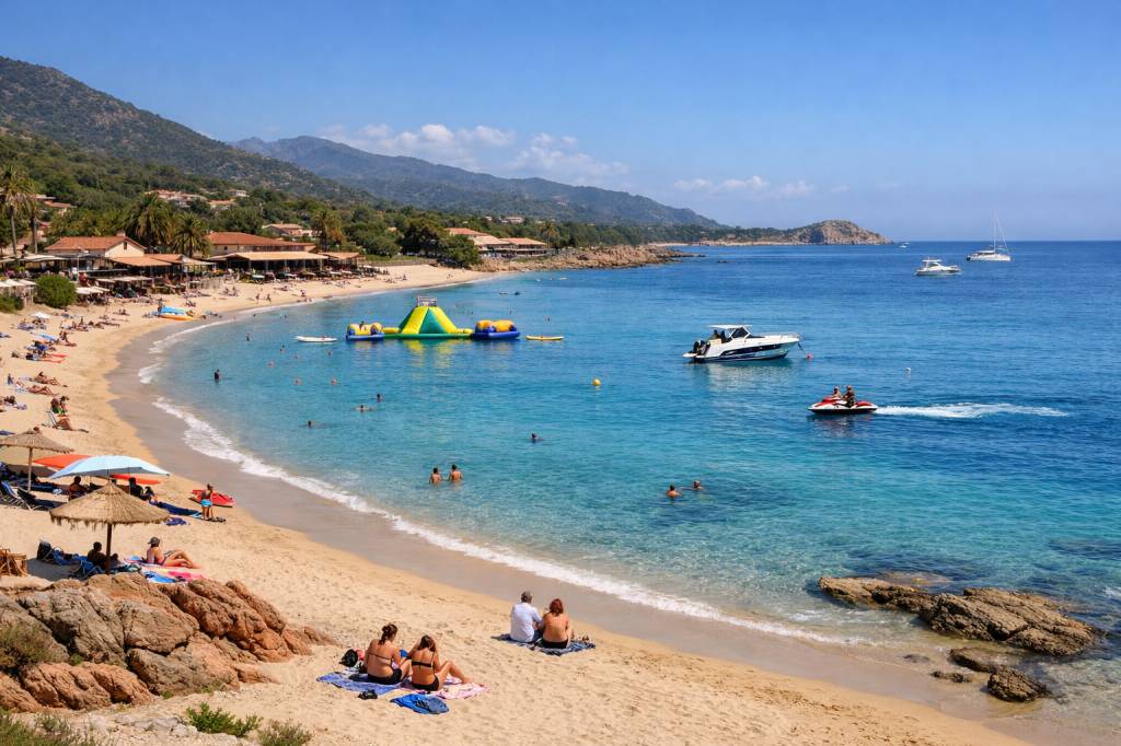 Plage de favone : activités nautiques, hébergements et ambiance de village de bord de mer